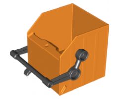 Duplo, Vehicle Garbage Bucket with Black Lever