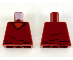 Torso V-Neck Sweater, Red Shirt and Belt Pattern