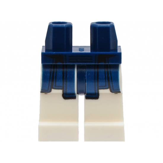 Hips and White Legs with Dark Blue Bogu Loincloth Pattern