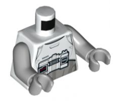 Torso SW First Order Walker Driver Armor Pattern / Light Bluish Gray Arms / Light Bluish Gray Hands