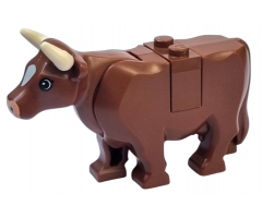 Cow with Pink Muzzle and White Spot on Head Pattern (Plate on Top)