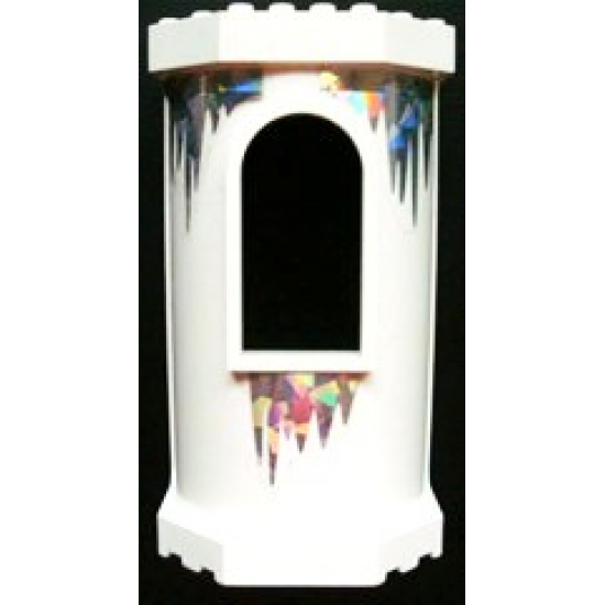 Belville Wall, Tower with Window with Icicles Pattern (Stickers) - Set 7581