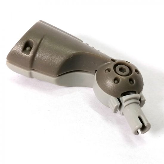 Galidor Limb Mechanical Short, with 1 Light Gray Socket and 1 Light Gray Pin, Left Side Light Gray
