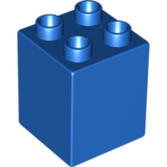 Duplo, Brick 2 x 2 x 2 with Indian Totem Pole Pattern