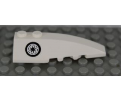 Wedge 6 x 2 Right with SW Republic Thick Border Pattern (Sticker) - Set 7751