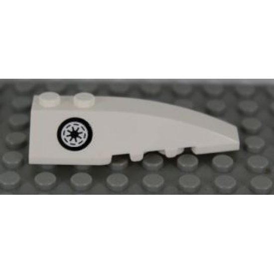 Wedge 6 x 2 Right with SW Republic Thick Border Pattern (Sticker) - Set 7751