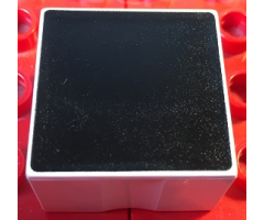 Duplo, Tile 2 x 2 x 1 with Shape Black Square Pattern