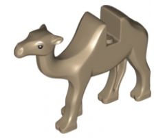 Camel with Black Eyes and White Pupils Pattern