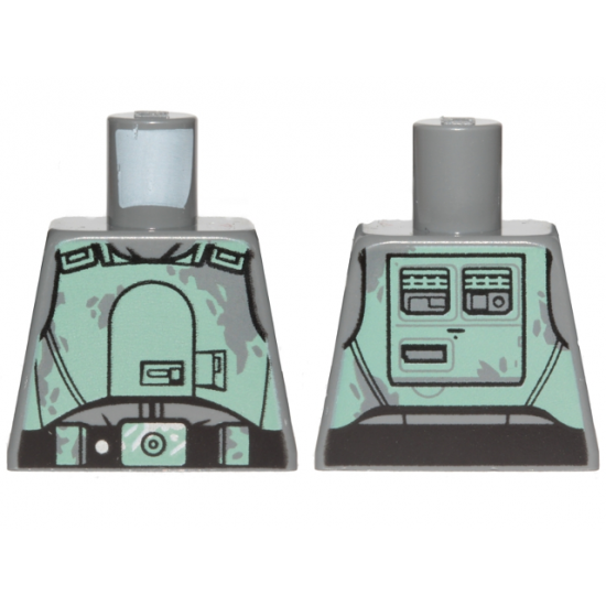 Torso SW Armor with Sand Green Stains Pattern (Han Solo)