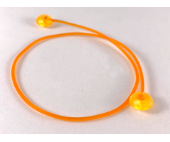 Clikits Cord, Jelly String with 2 Trans-Light Orange Caps - 235mm - Side Attachment