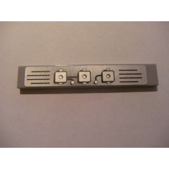 Tile 1 x 6 with Engine Block Pattern Right (Sticker) - Set 8285