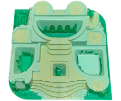 Baseplate, Raised Belville Castle with Yellow Cobblestone and Green Ivy Pattern
