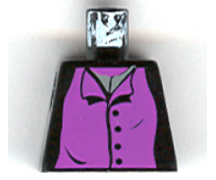 Torso Harry Potter Professor Snape 4 Black Buttons Pattern