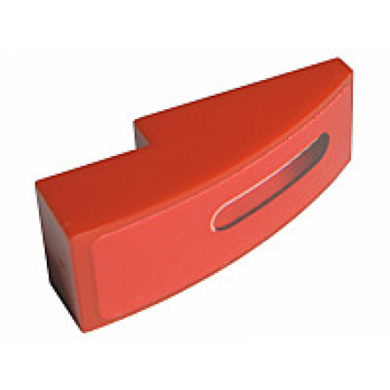 Slope, Curved 3 x 1 with Taillight Pattern Right (Sticker) - Set 8671