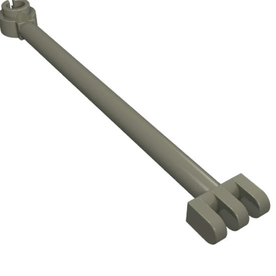 Hinge Bar 8L with 3 Fingers and Open End Stud