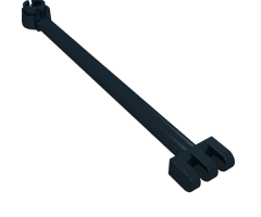Hinge Bar 8L with 3 Fingers and Open End Stud