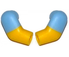 Arm, (Matching Left and Right) Pair with Bright Light Blue Short Sleeves Pattern