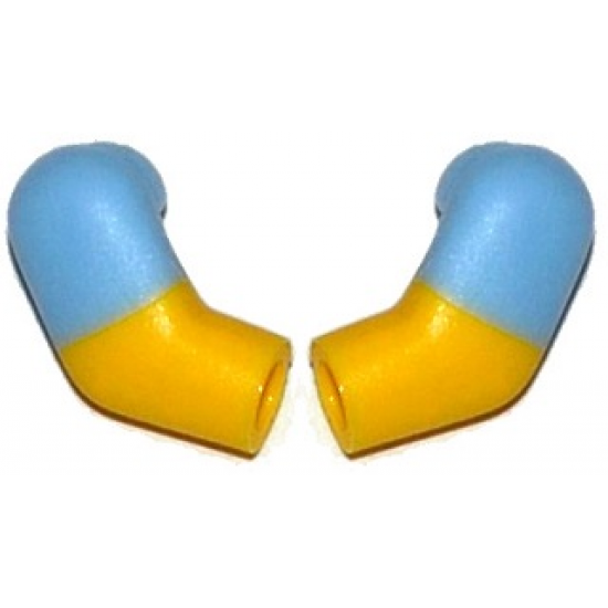 Arm, (Matching Left and Right) Pair with Bright Light Blue Short Sleeves Pattern