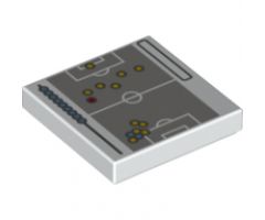 Tile 2 x 2 with Football (Soccer) Field Strategy Chart Pattern