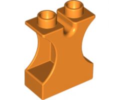 Duplo, Brick 1 x 2 x 2 with Side Cutouts and Channel in Top