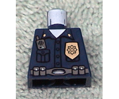 Torso Police Highway Patrol, Shirt with Badge and Radio Pattern