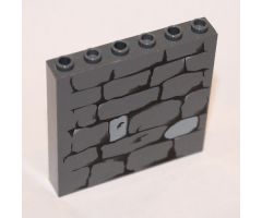 Brick 1 x 6 x 5 with Stone Wall Pattern