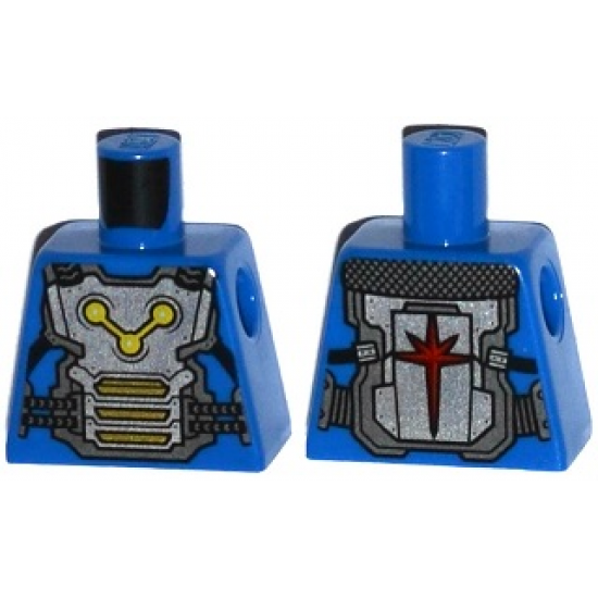 Torso Armor Plate with Straps and Nova Corps Markings Pattern