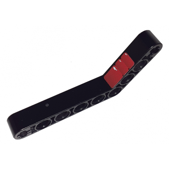 Technic, Liftarm 1 x 9 Bent (6 - 4) Thick with Seat Pattern (Sticker) - Set 8203