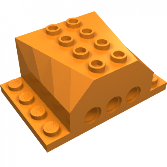 Vehicle Engine Block 4 x 6 x 2 with Wedge Cutouts and Technic Holes