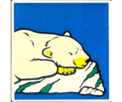 Duplo, Tile 2 x 2 x 1 with Polar Bear Mosaic Picture 11 Pattern (Set 1079)