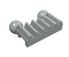 Technic, Gear Rack 1 x 2 with 2 Tow Ball