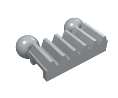 Technic, Gear Rack 1 x 2 with 2 Tow Ball
