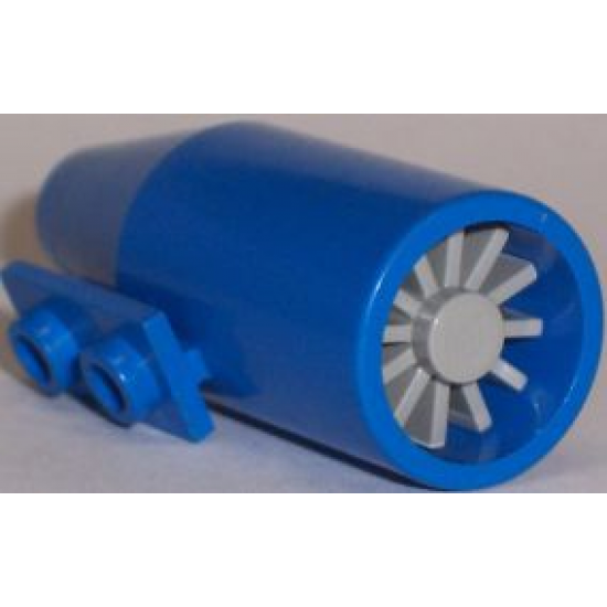 Aircraft Engine Smooth Large, 1 x 2 Thin Top Plate with Light Gray Center (4868a / 4869)