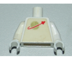 Torso Space Classic Moon Pattern (Sticker) / White Arms / White Hands