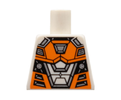Torso Space with Orange and Silver Battle Mech Pattern