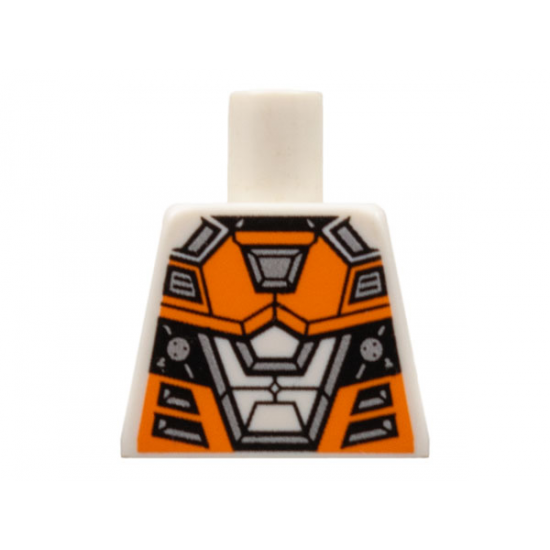 Torso Space with Orange and Silver Battle Mech Pattern