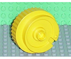 Duplo Counterweight 3 x 3 x 2 Round, Notched Rim, Off-Center Swirl and One Stud