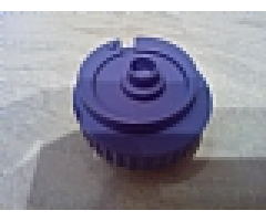 Duplo Counterweight 3 x 3 x 2 Round, Notched Rim, Off-Center Swirl and One Stud