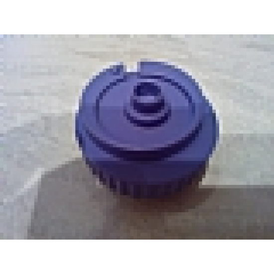 Duplo Counterweight 3 x 3 x 2 Round, Notched Rim, Off-Center Swirl and One Stud