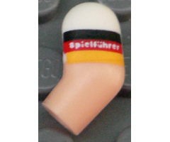Arm, Left with White Short Sleeve and German Flag with 'Spielführer' Pattern