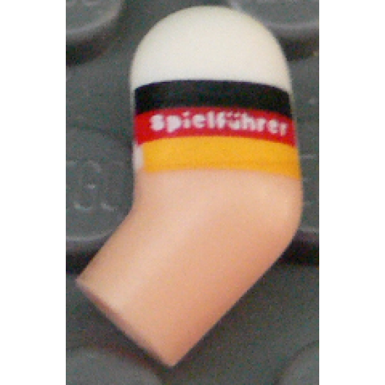 Arm, Left with White Short Sleeve and German Flag with 'Spielführer' Pattern