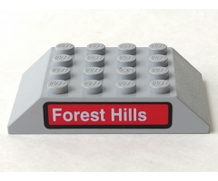 Slope 45 6 x 4 Double with 'Forest Hills' Pattern (Sticker) - Set 4855