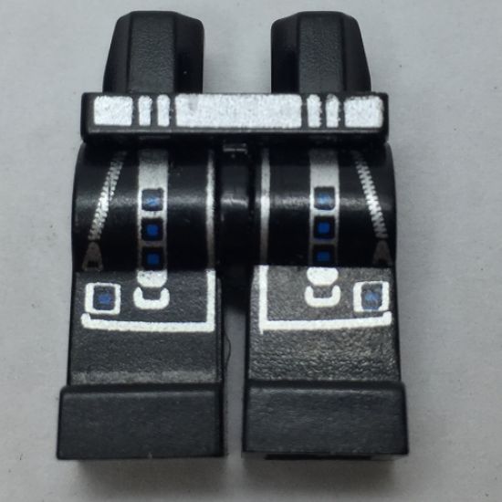 Hips and Legs with Alpha Team Arctic Silver Zippers and Blue on Straps Pattern