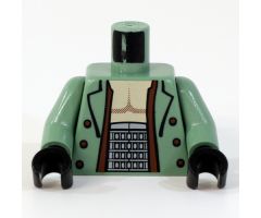 Torso Spider-Man Dr. Octopus Open Shirt Pattern / Sand Green Arms / Black Hands