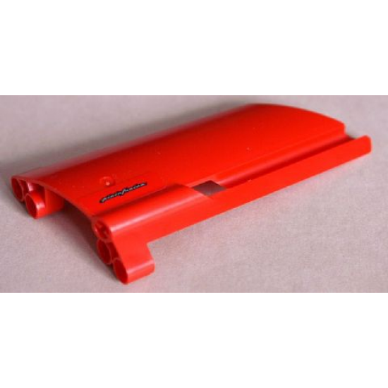 Technic, Panel Fairing #21 Large Long, Small Hole, Side B with 'pininfarina' Pattern (Sticker) - Set 8653