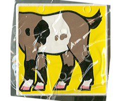 Duplo, Tile 2 x 2 x 1 with Goat Mosaic Picture 12 Pattern (Set 1078)