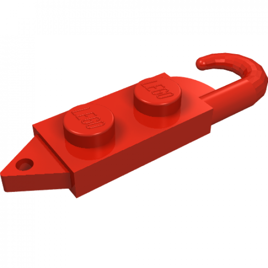 Hook Plate, Modified 1 x 2 with Crane Hook Right