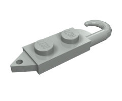 Hook Plate, Modified 1 x 2 with Crane Hook Right