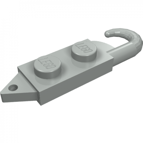 Hook Plate, Modified 1 x 2 with Crane Hook Right
