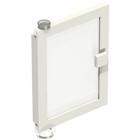 Door 1 x 4 x 5 Left with Trans-Clear Glass